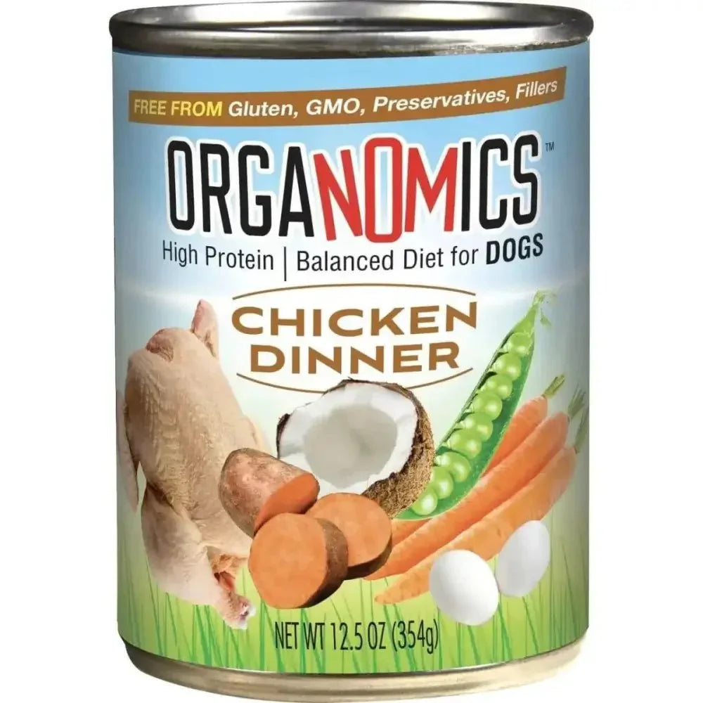 Evanger's OrgaNOMics Chicken Dinner Grain - Free Pate Wet Dog Food 12/12.5oz - Talis Us