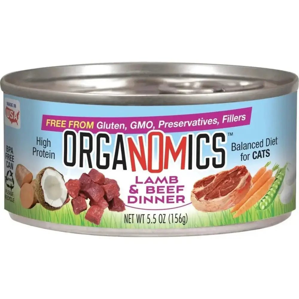 Evanger's OrgaNOMics Lamb & Beef Dinner Grain - Free Pate Wet Cat Food 24/5.5oz - Talis Us