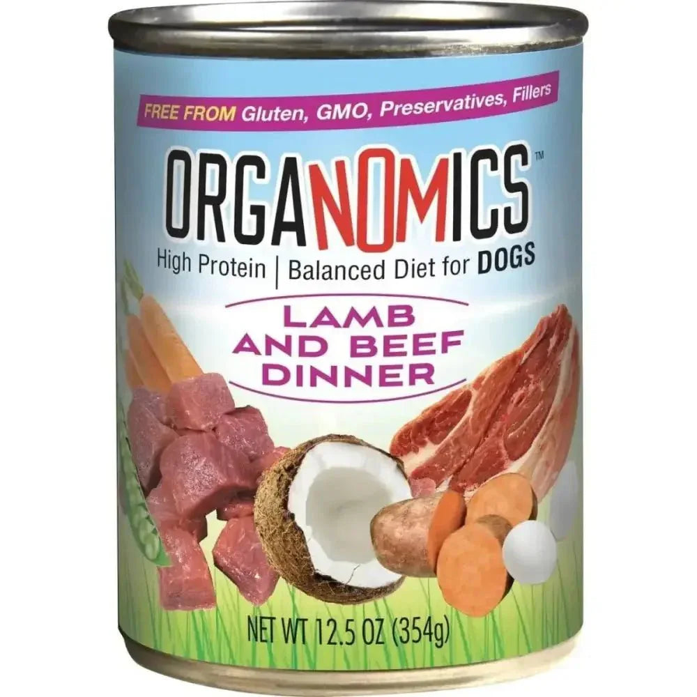 Evanger's OrgaNOMics Lamb & Beef Dinner Grain - Free Pate Wet Dog Food 12/12.5oz - Talis Us