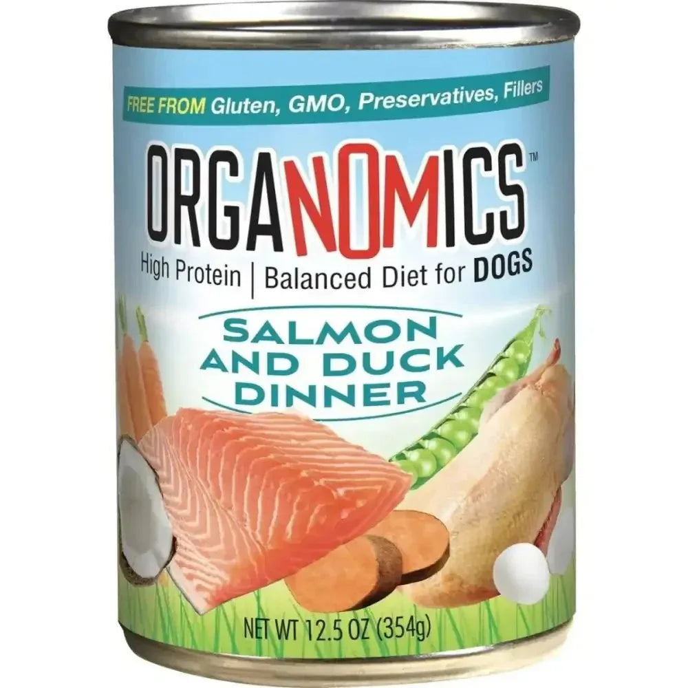 Evanger's OrgaNOMics Salmon & Duck Dinner Grain - Free Pate Wet Dog Food 12/12.5oz - Talis Us