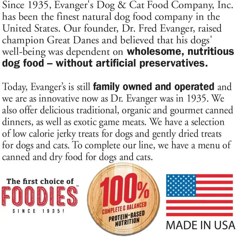 Evanger's Super Premium Dry Dog Food Chicken w/Brown Rice - Talis Us