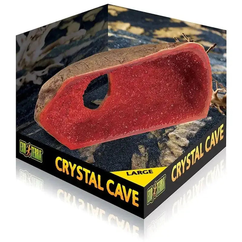 Exo Terra Crystal Cave for Reptiles and Amphibians, Decorative Terrarium Hideout Exo-Terra