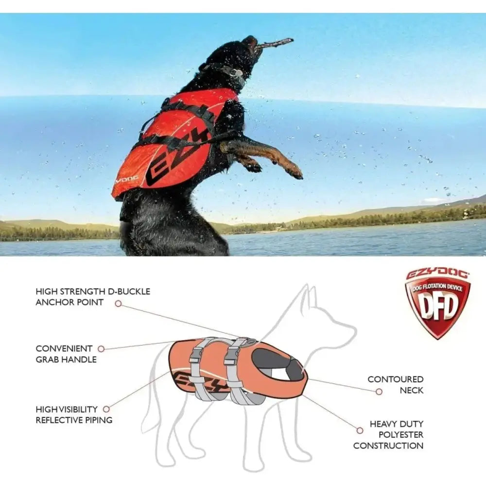 EzyDog Doggy Floatation Device Adjustable Dog Life Jacket - Talis Us