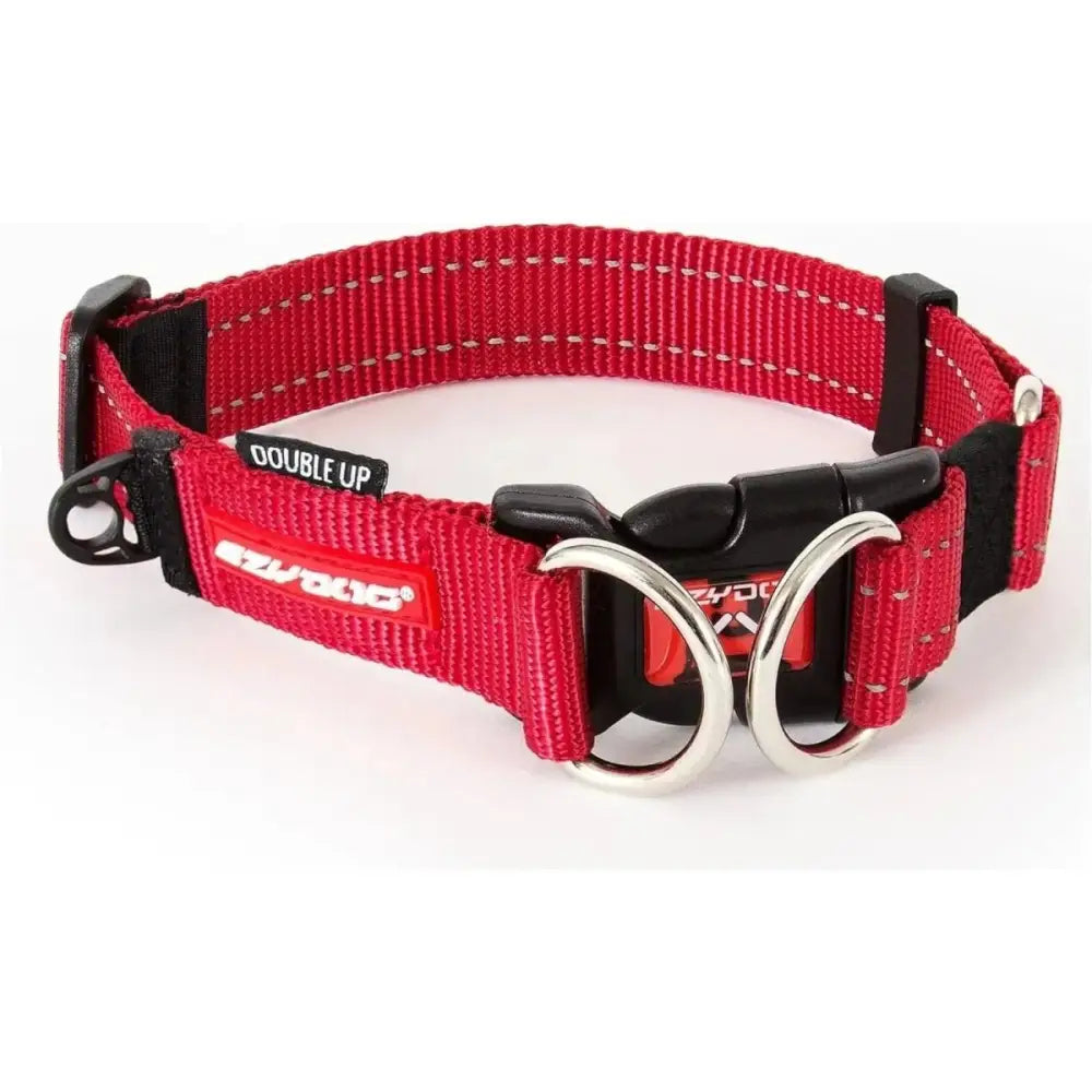 EzyDog Double Up Premium Nylon Dog Collar with Reflective Stitching - Talis Us
