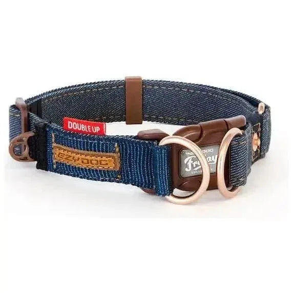 EzyDog Double Up Premium Nylon Dog Collar with Reflective Stitching - Talis Us
