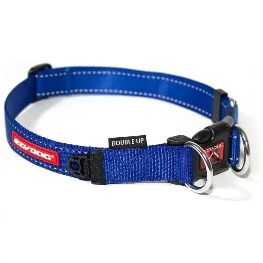 EzyDog Double Up Premium Nylon Dog Collar with Reflective Stitching - Talis Us