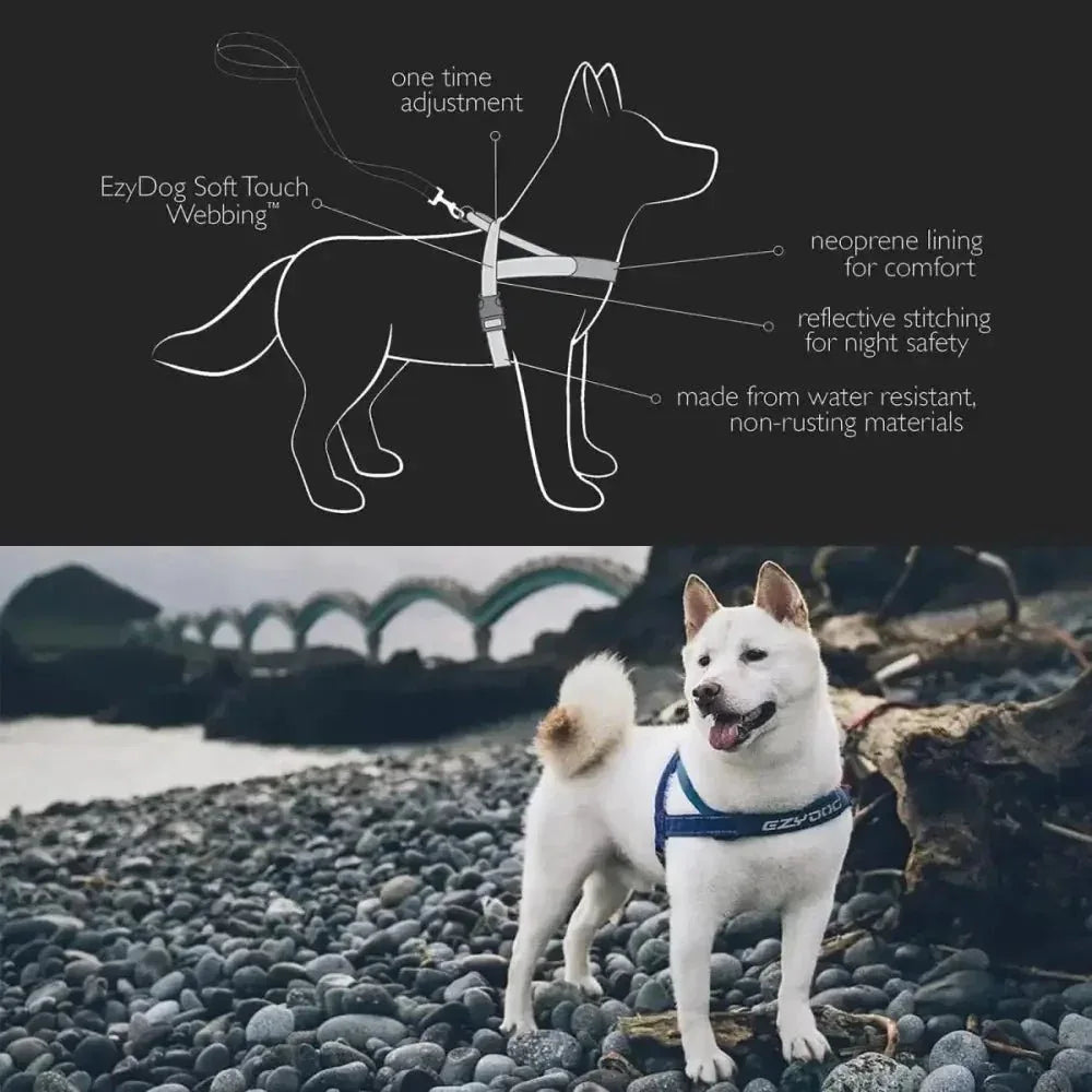 EzyDog Premium Quick Fit Adjustable No - Pull Dog Harness - Talis Us