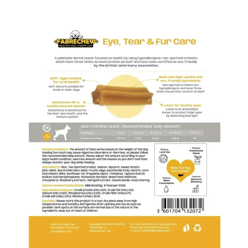 Fabrechew Hypoallergenic Cricket Dental Dog Treats - Talis Us