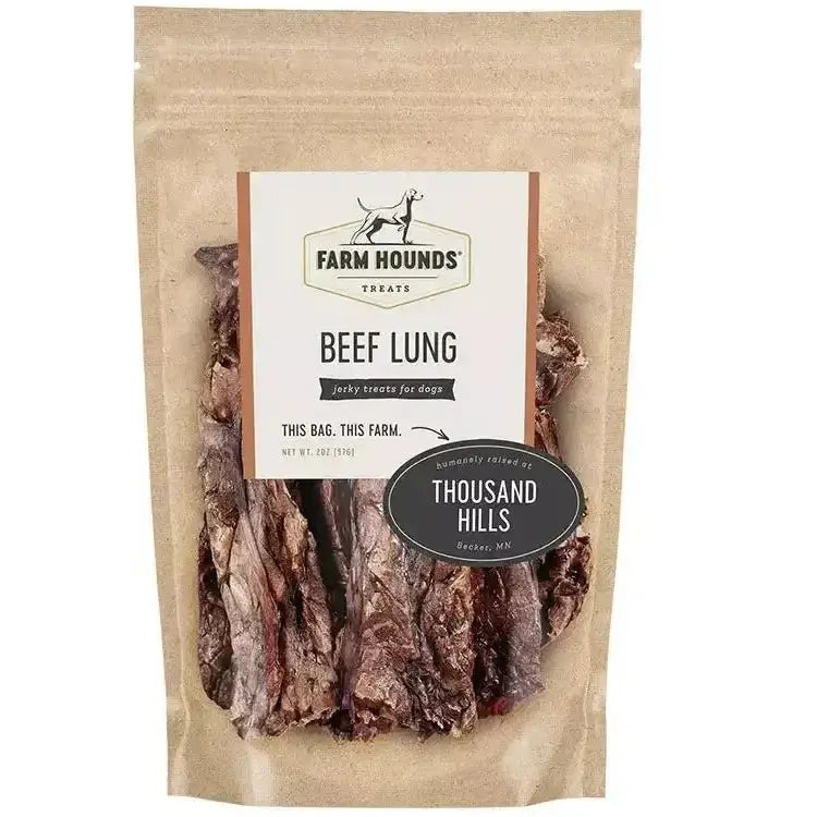 Farm Hounds Natural Dehydrated Beef Lung Treat for Dogs - Talis Us