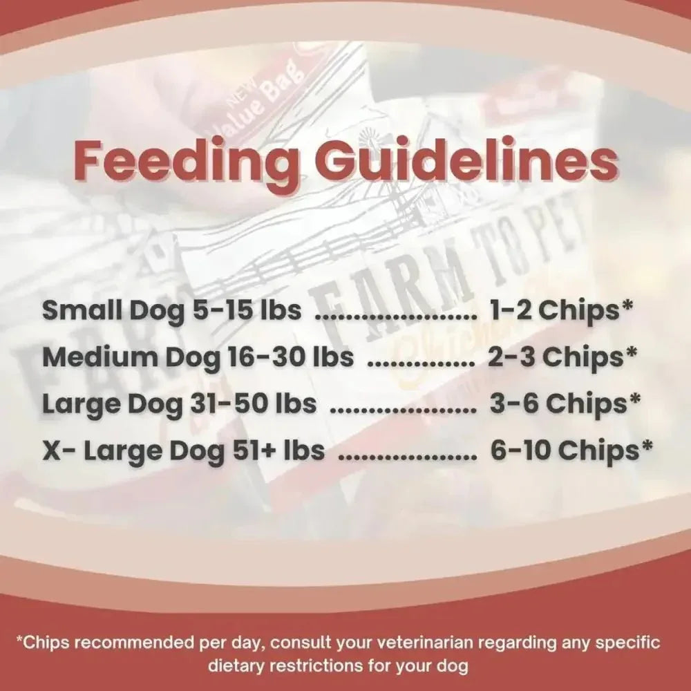 Farm To Pet Turkey Chips Single Ingredient Healthy Dog Treats - Talis Us
