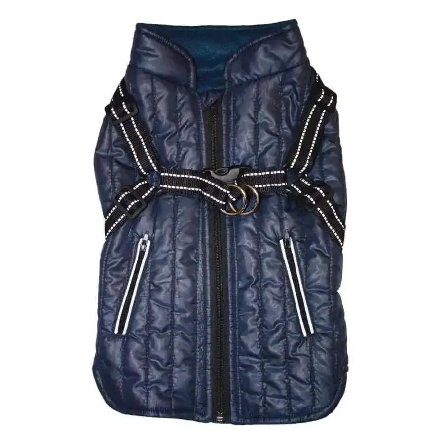 Fashion Pet Harness Coat Navy 1ea/Extra-Small Talis Us