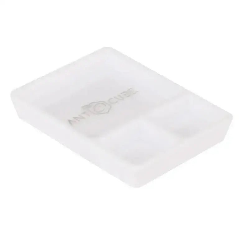 Feeding dish white rectangle - 3 compartments - Talis Us