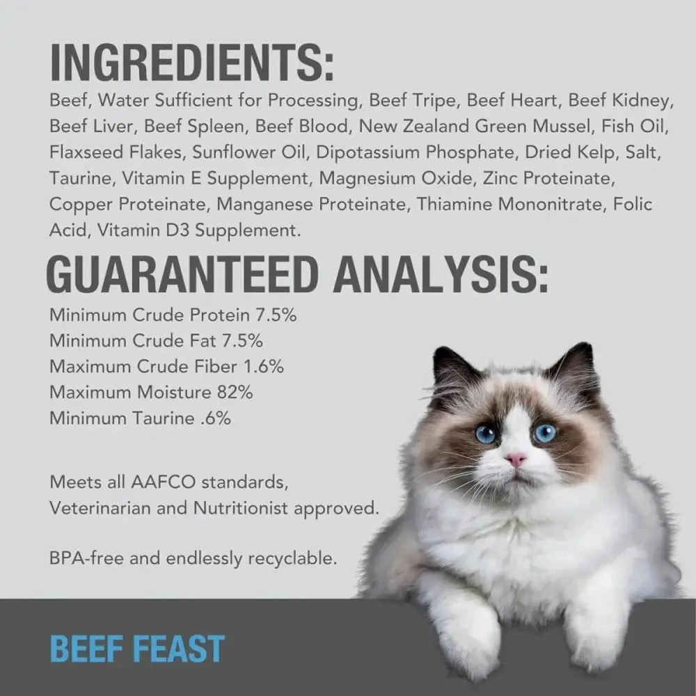 Feline Natural Beef Feast Grain - Free Canned Cat Food - Talis Us