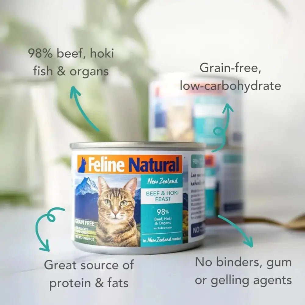Feline Natural Beef & Hoki Feast Grain - Free Canned Cat Food - Talis Us