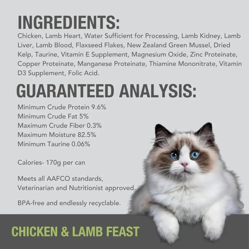 Feline Natural Chicken & Lamb Feast Grain - Free Canned Cat Food - Talis Us