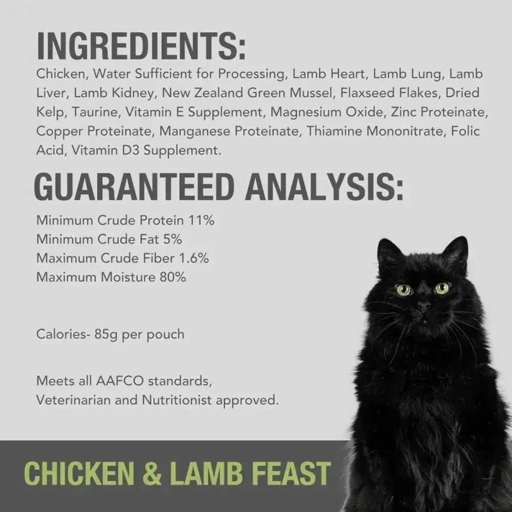 Feline Natural Feast Grain - Free Wet Cat Food Pouch 12/3oz - Talis Us