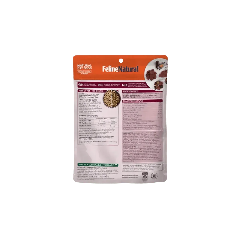 Feline Natural Freeze - Dried Lamb and Venison Cat Food - Talis Us