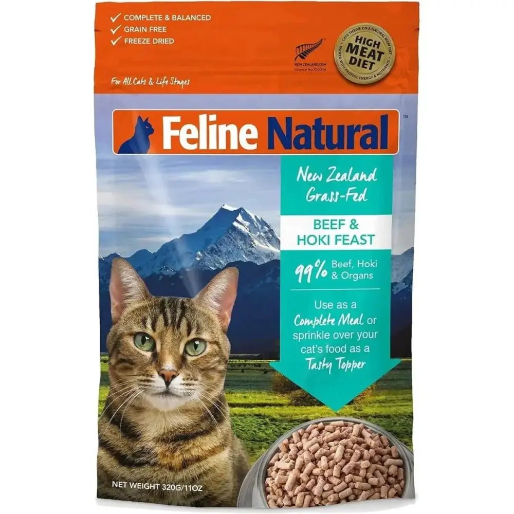 Feline Natural New Zealand Beef & Hoki Feast Grain - Free Freeze - Dried Cat Food - Talis Us
