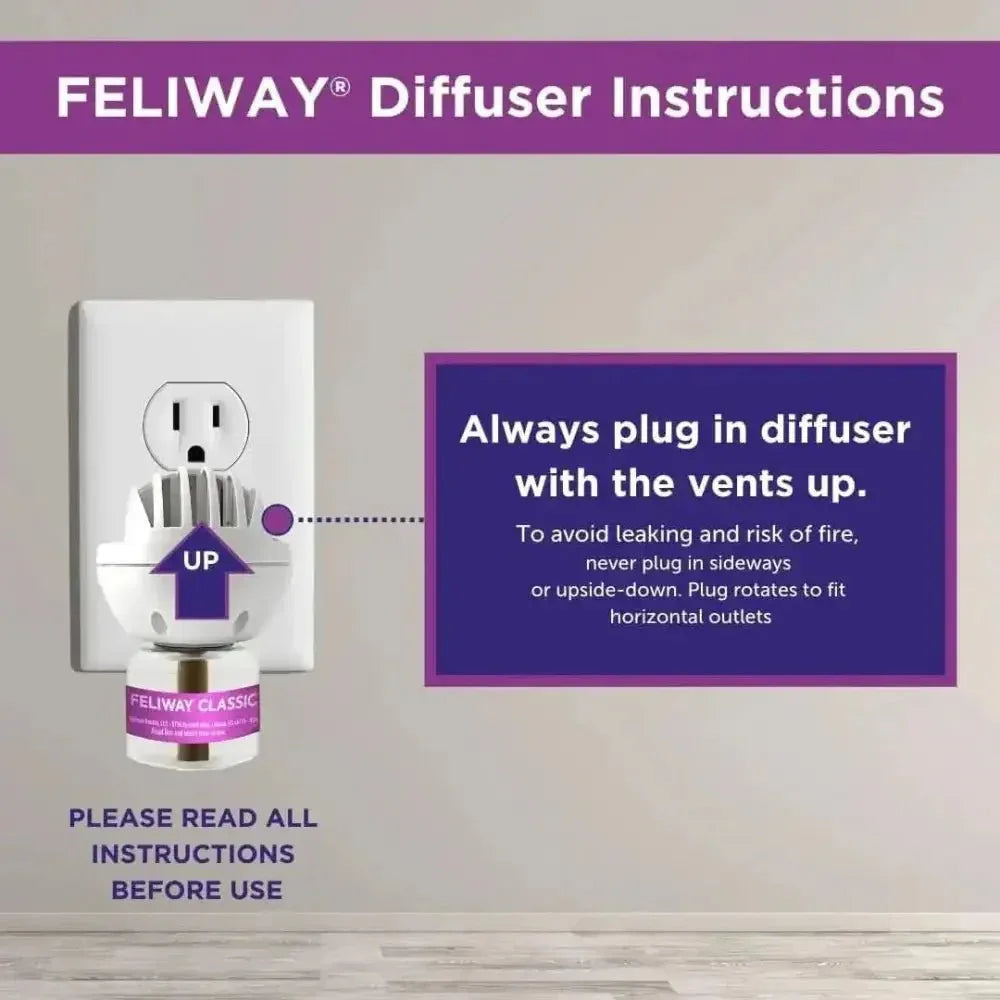 Feliway Classic Cat Calming Pheromone Diffuser 30 Day Starter Kit 48 mL - Talis Us