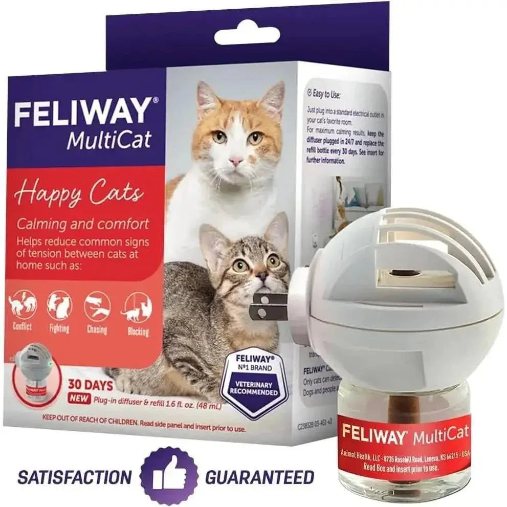 Feliway MultiCat Calming Pheromone Diffuser 30 Day Starter Kit 48 mL - Talis Us