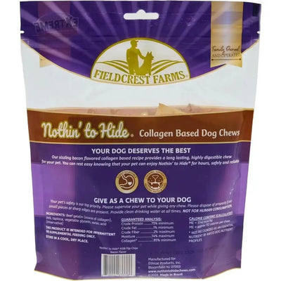 Fieldcrest Farms Nothin To Hide Flip Chips Bacon Dog Treats 8pk - Talis Us