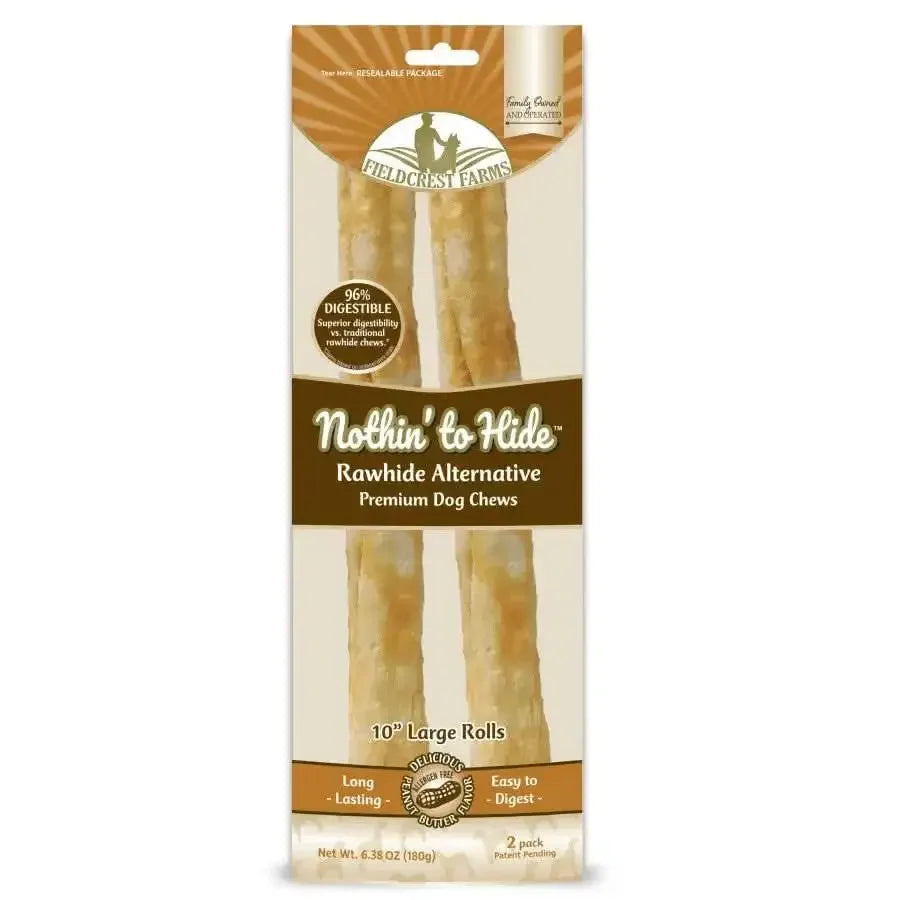 Fieldcrest Farms Nothin' to Hide Peanut Butter Flip Chips Roll Dog Treat Fieldcrest Farms