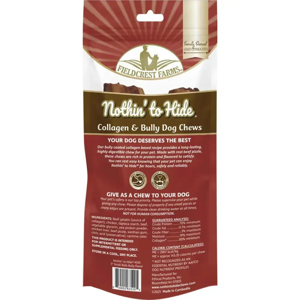 Fieldcrest Farms Nothin' to Hide Highly Digestible Dog Chews 2 pk - Talis Us
