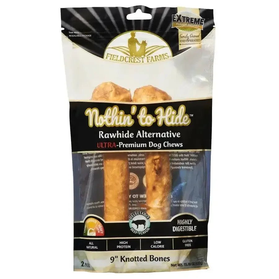 Fieldcrest Farms Nothin' To Hide Ultra Knotted Bone Dog Treat Beef - Talis Us