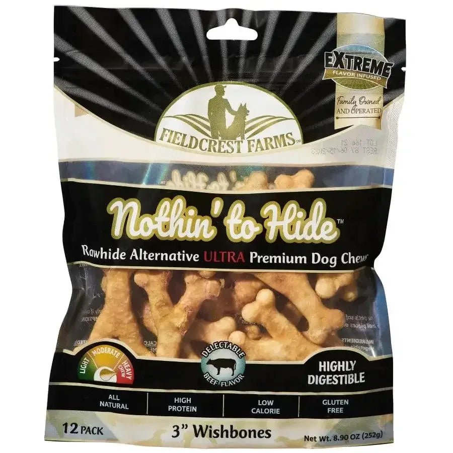 Fieldcrest Farms Nothin' To Hide Ultra Wishbone Dog Treat - Talis Us