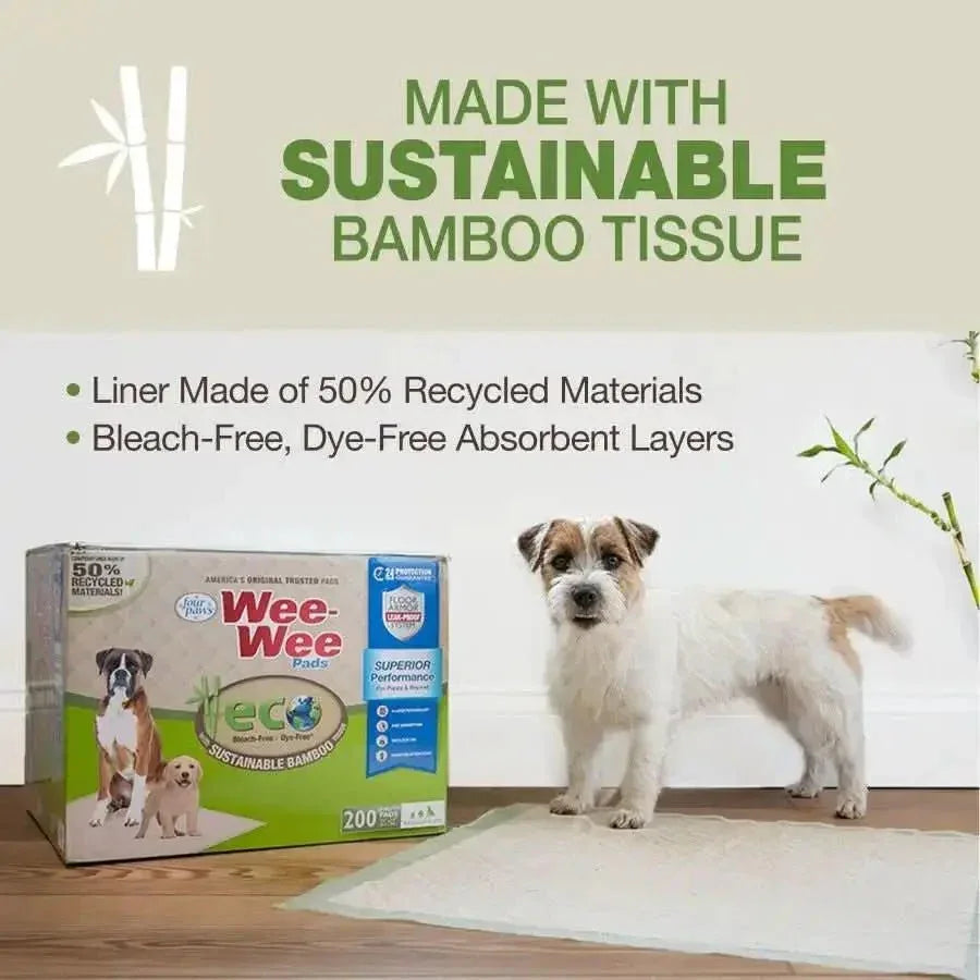 Four Paws Wee - Wee Superior Performance Eco Bamboo Dog Pee Pads - Talis Us