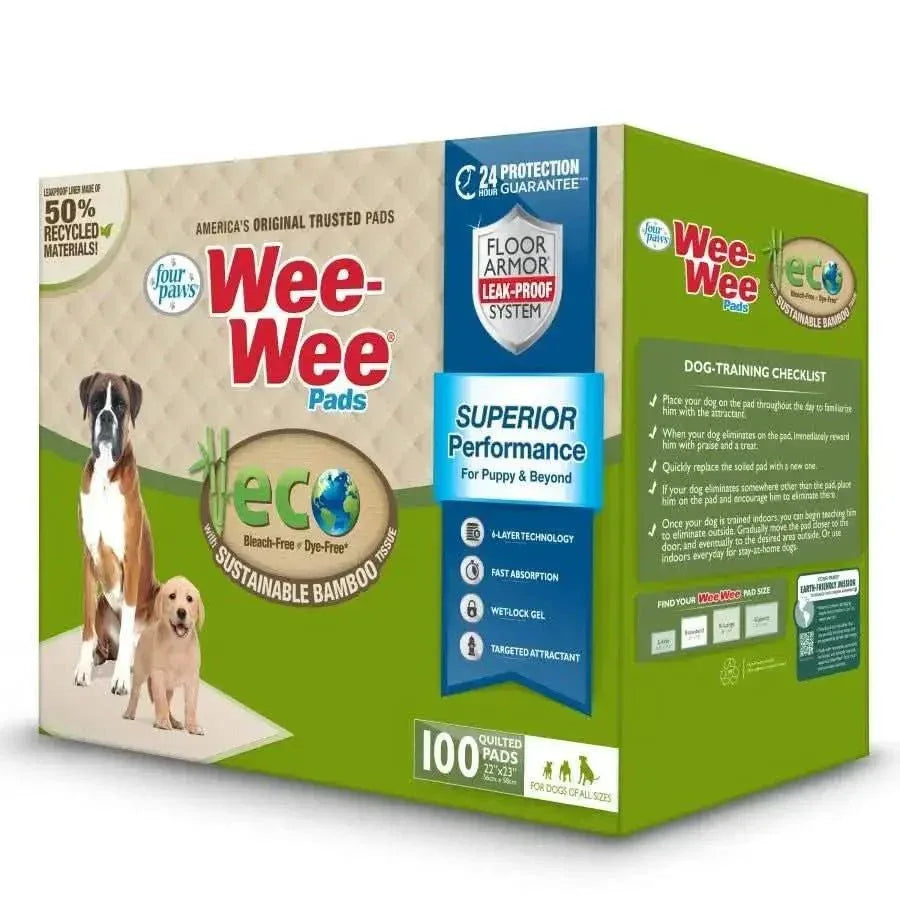 Four Paws Wee - Wee Superior Performance Eco Bamboo Dog Pee Pads - Talis Us
