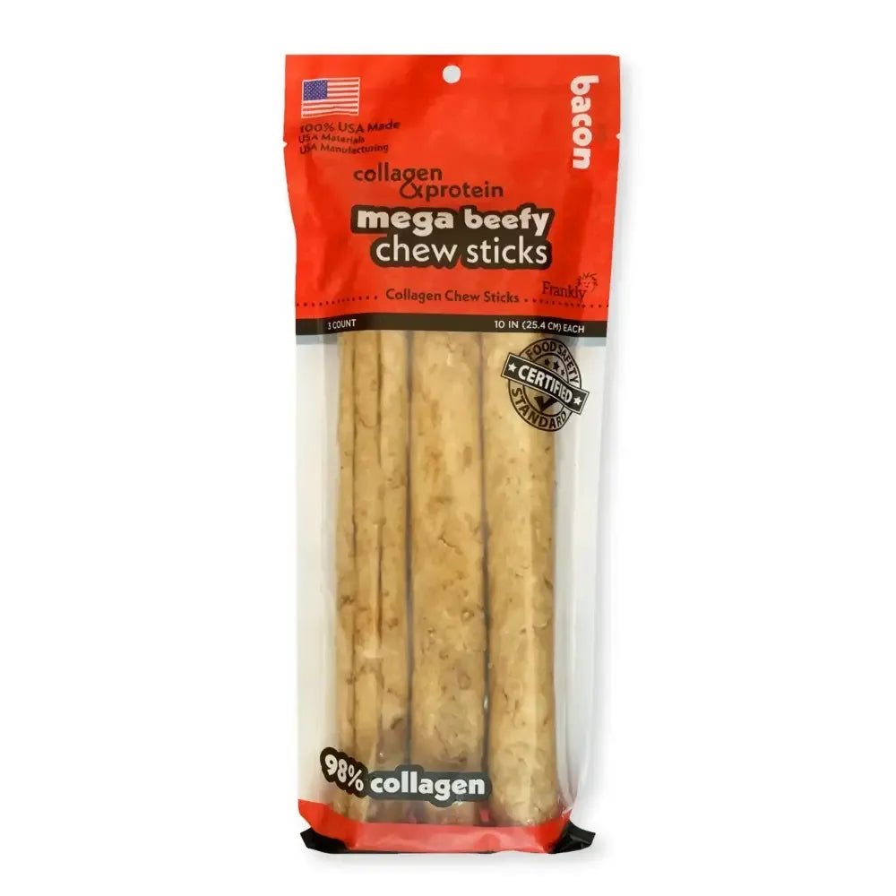 Frankly Pet Collagen Mega Beefy Bacon Sticks Dog Treat - Talis Us