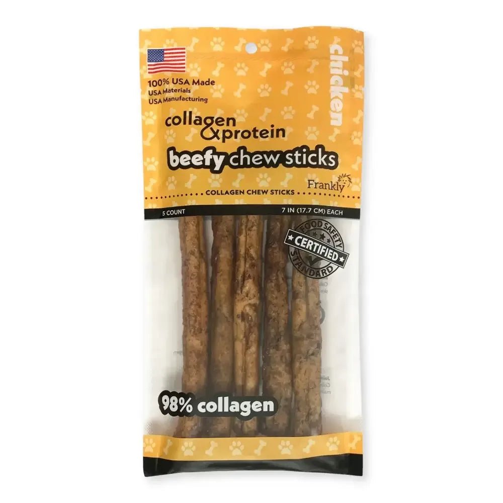 Frankly Pet Collagen Mega Beefy Chew Chicken Sticks Dog Treat - Talis Us