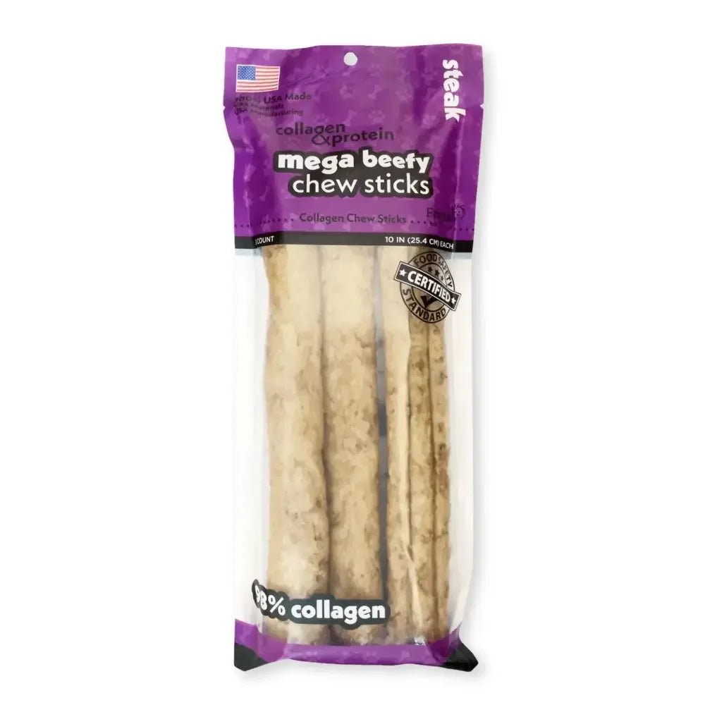 Frankly Pet Collagen Mega Beefy Chew Steak Sticks Dog Treat - Talis Us