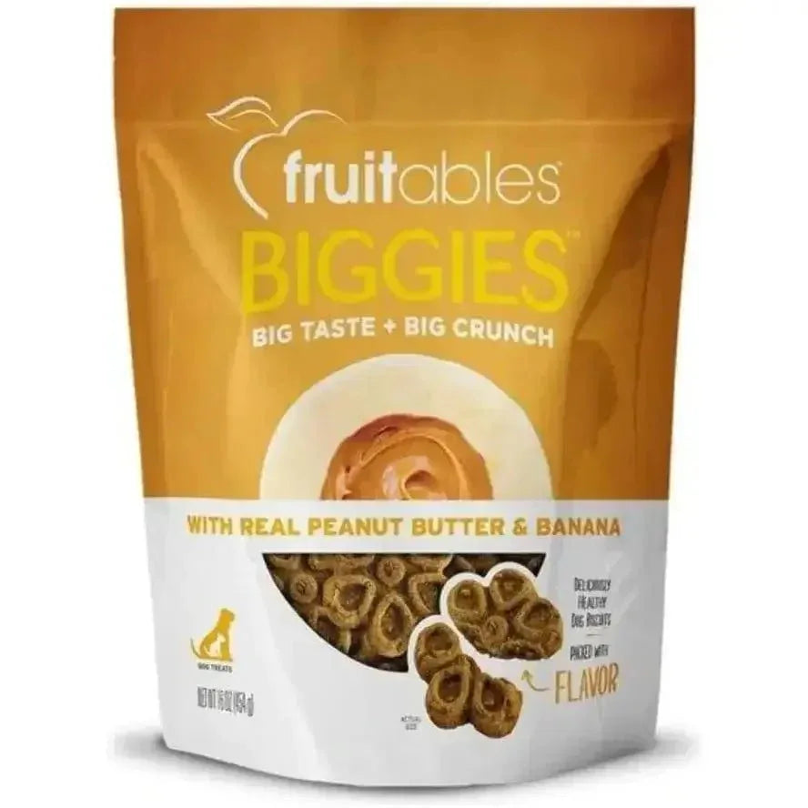 Fruitables Biggies Biscuits Healthy Dog Treats 16 oz - Talis Us