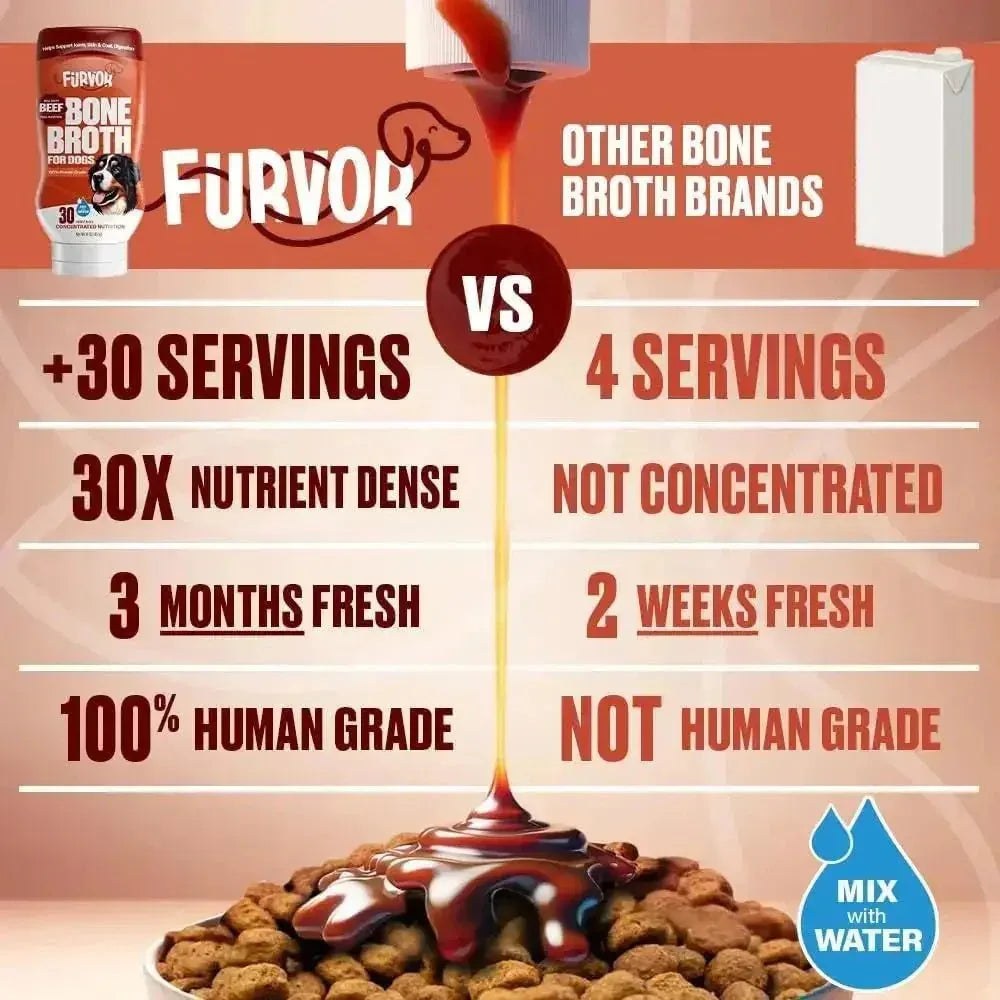 Furvor Beef Bone Broth Healthy Dog Food Topper - Talis Us