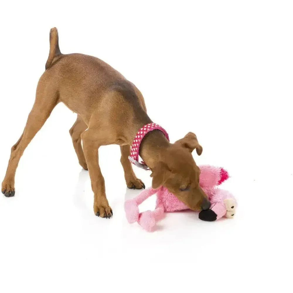 FuzzYard Dog Toy Neighborhood Nasties Little Flo the Flamingo - Talis Us
