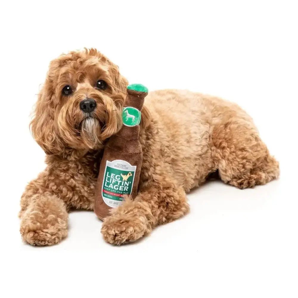 FuzzYard Leg Liftin' Lager Plush Dog Toy - Talis Us