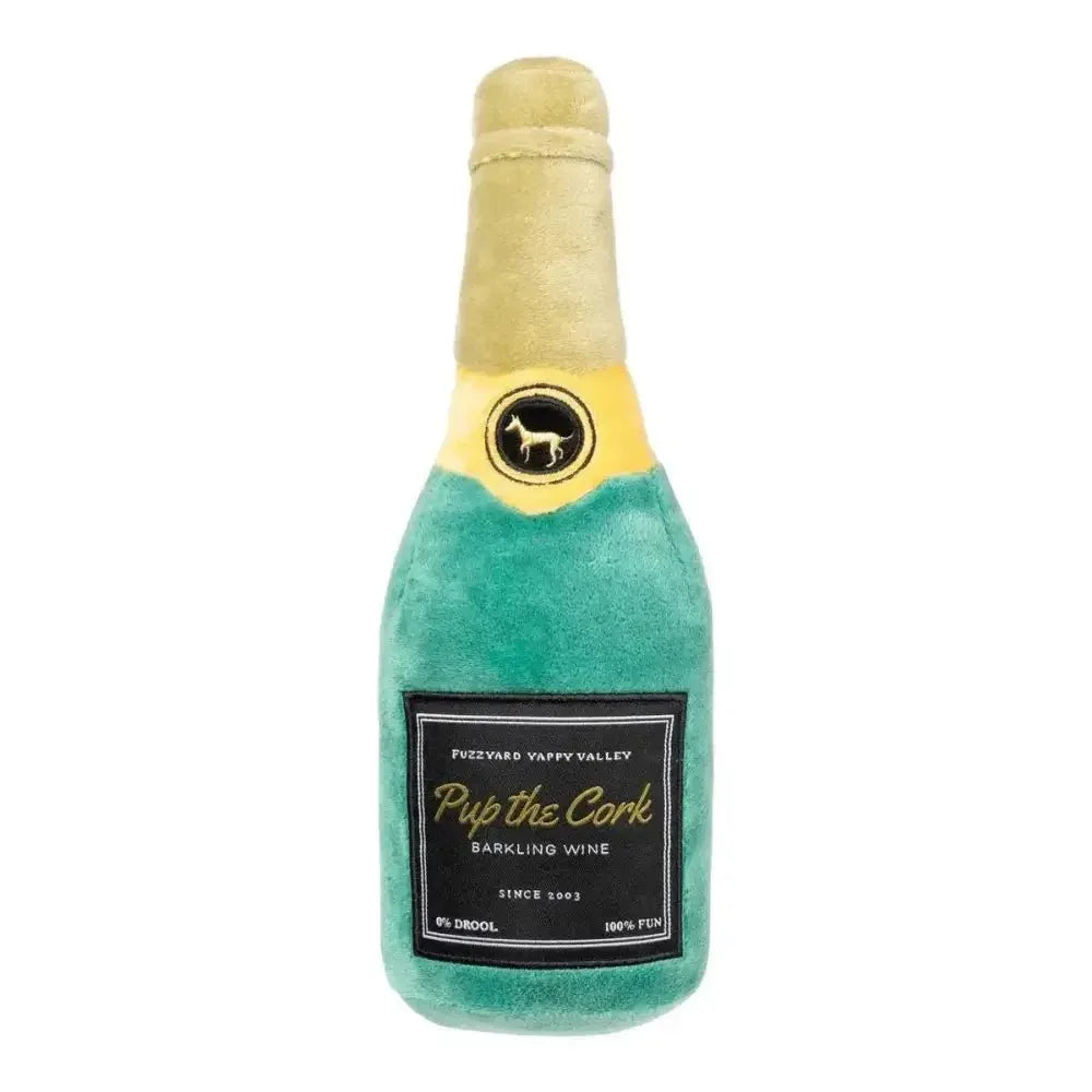 FuzzYard Pup The Cork Sparkling Wine Plush Dog Toy - Talis Us