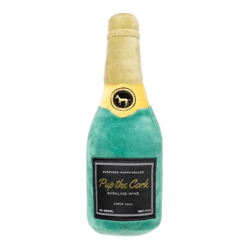 FuzzYard Pup The Cork Sparkling Wine Plush Dog Toy - Talis Us