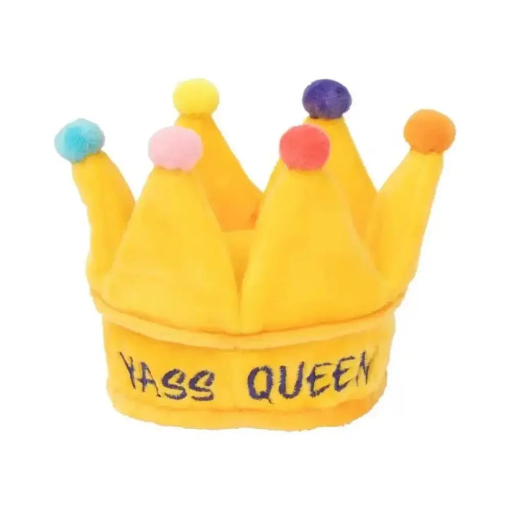 FuzzYard Yass Queen Crown Plush Dog Toy - Talis Us