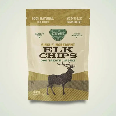 Gaines Family Farmstead Elk Chips Soft & Chewy Dog Treats 4oz - Talis Us