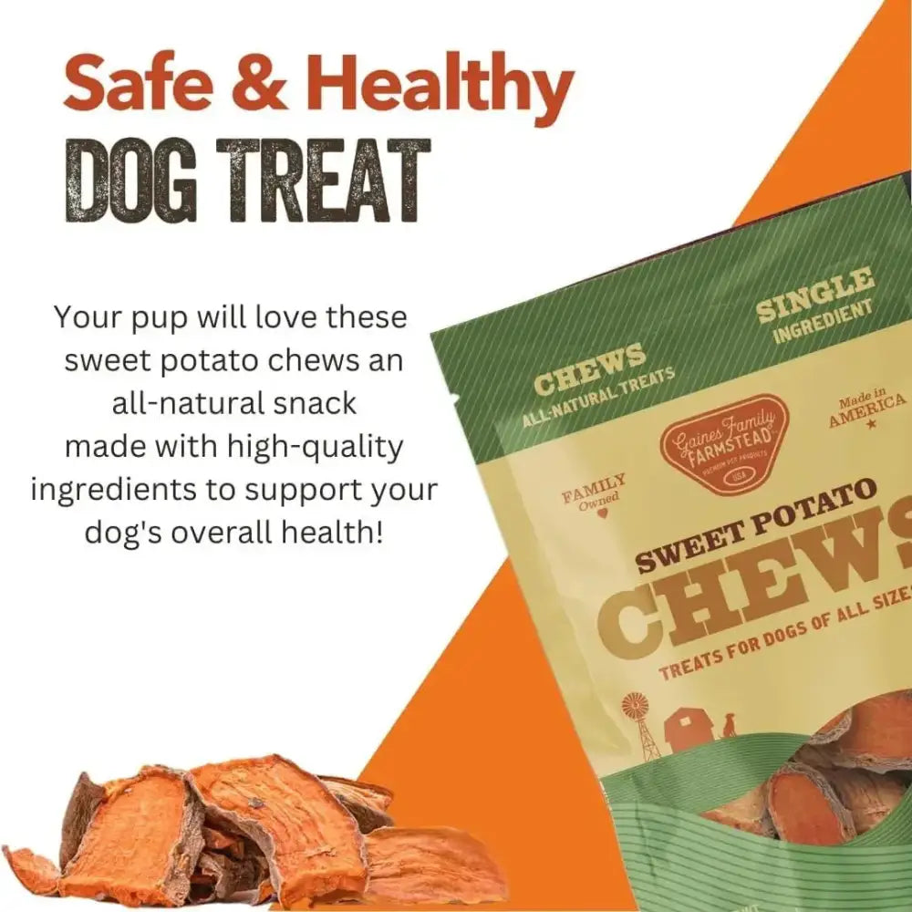 Gaines Family Farmstead Sweet Potato Chews Grain - Free Dog Treats - Talis Us