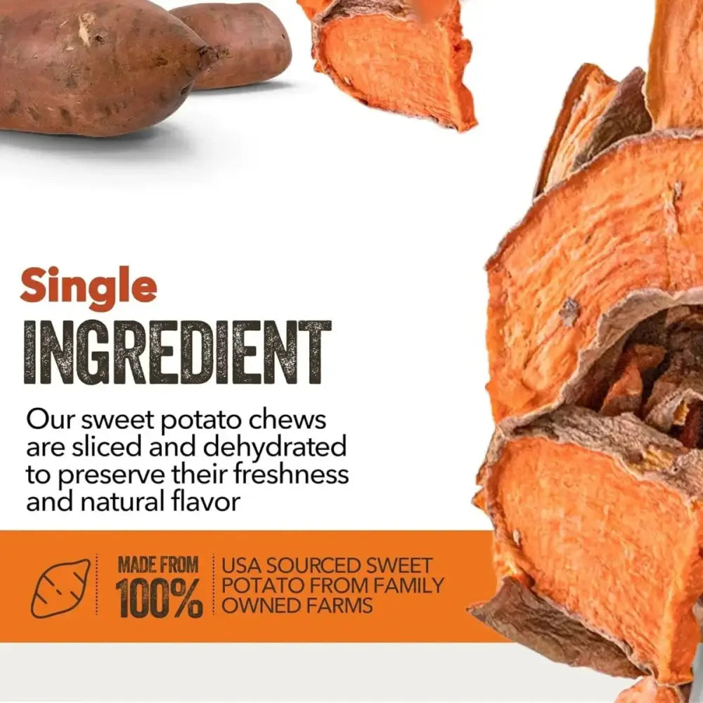Gaines Family Farmstead Sweet Potato Chews Grain - Free Dog Treats - Talis Us