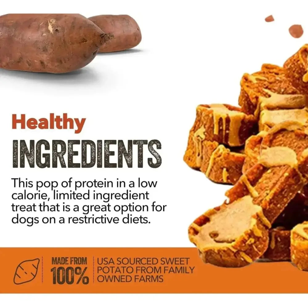 Gaines Family Farmstead Sweet Potato Peanut Butter Coated Bones Dog Treats - Talis Us