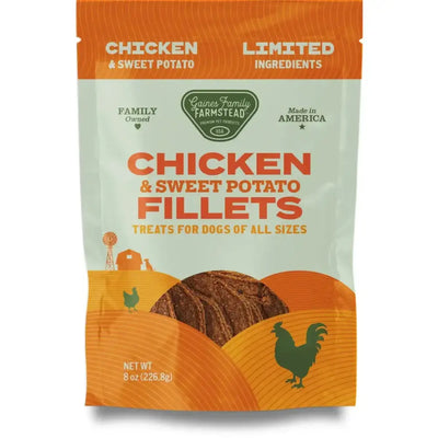 Gaines Family Sweet Potato & Chicken Fillets Dog Treats 8oz - Talis Us