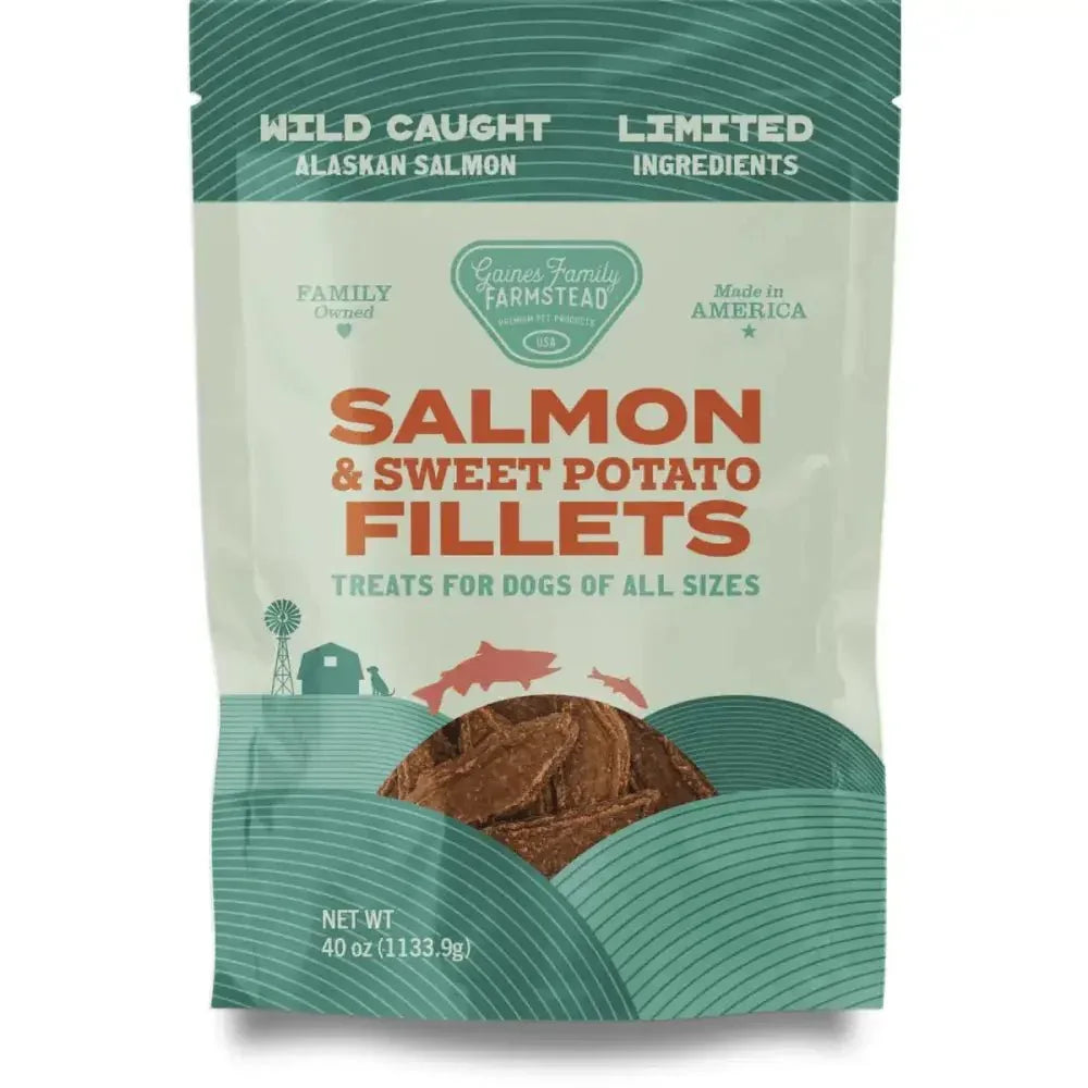 Gaines Family Sweet Potato & Salmon Fillets Dog Treats - Talis Us