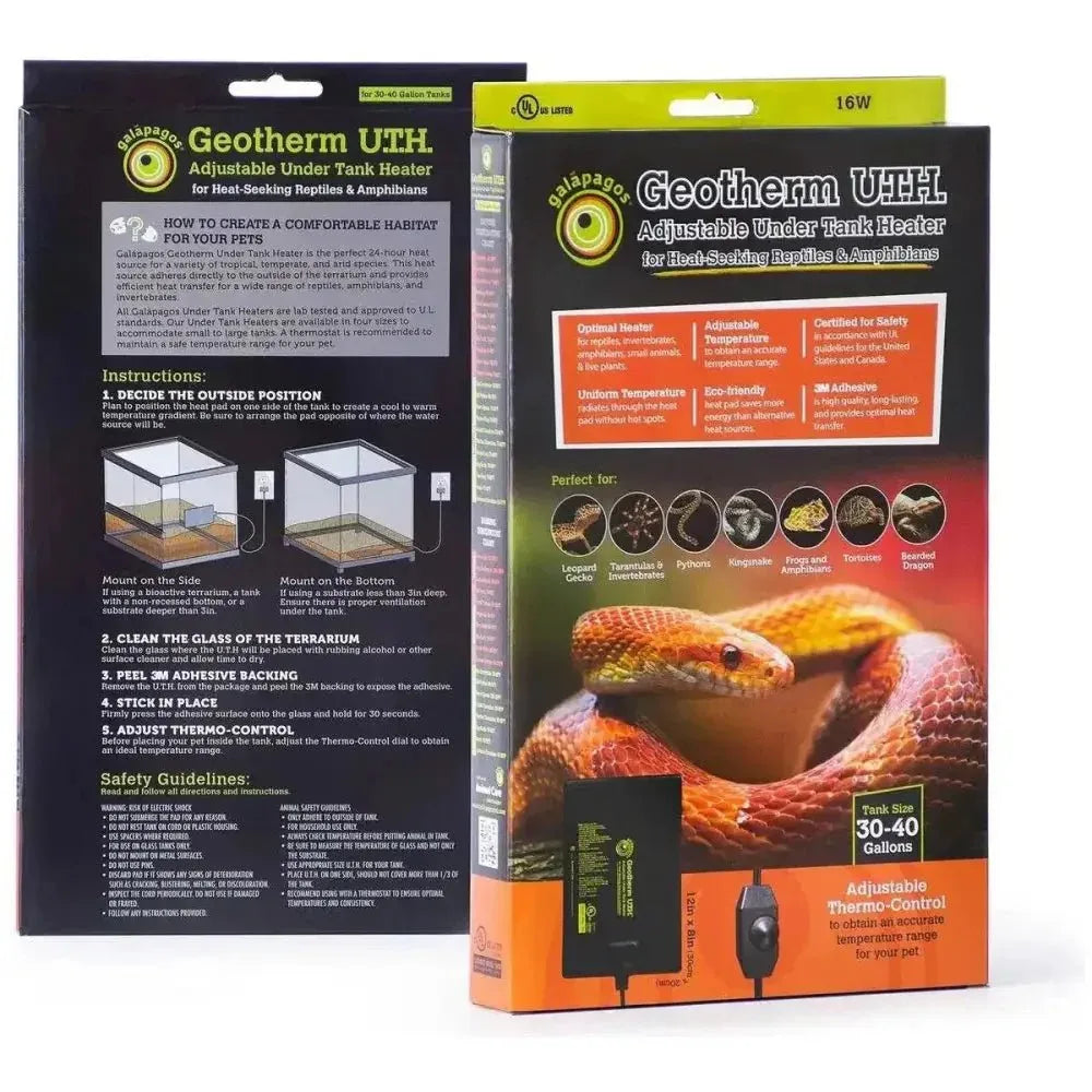 Galápagos Geotherm Adjustable Under Tank Heater - Talis Us