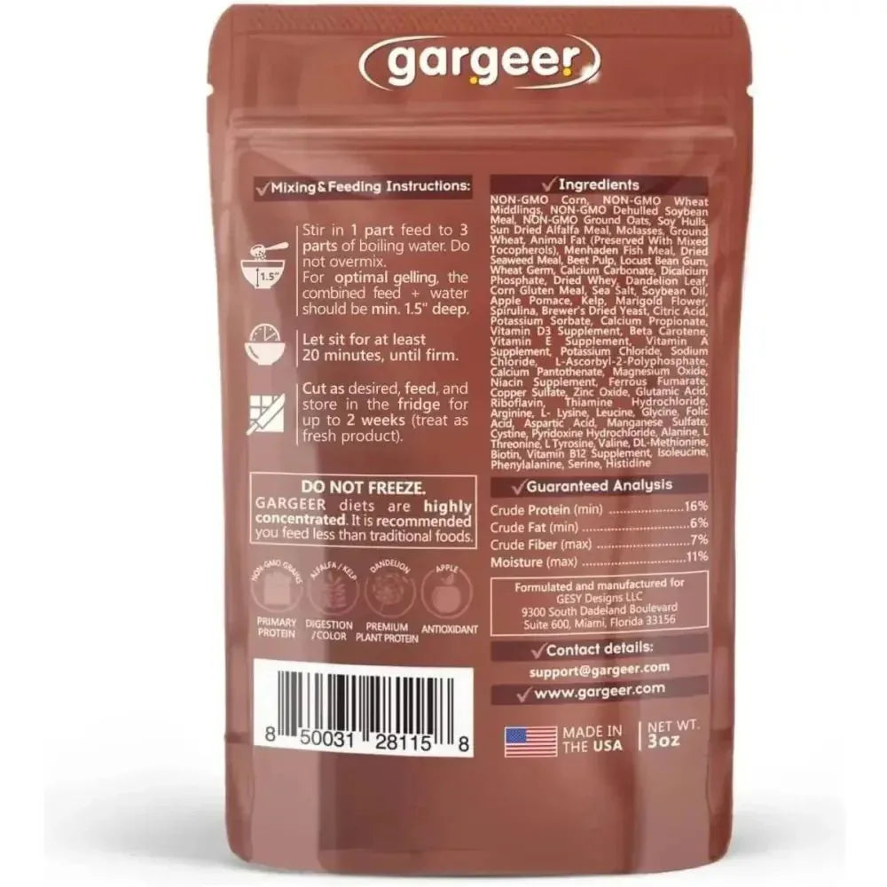 Gargeer Complete Gel Diet for Bugs and Insects for Roaches, Worms, and Crickets - Talis Us