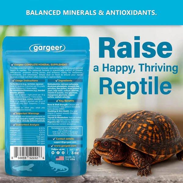 Gargeer Complete Minerals Plus Supplement for Reptiles - Talis Us